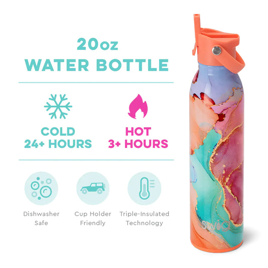 Dreamsicle Flip + Sip Water Bottle (20oz) Insulated