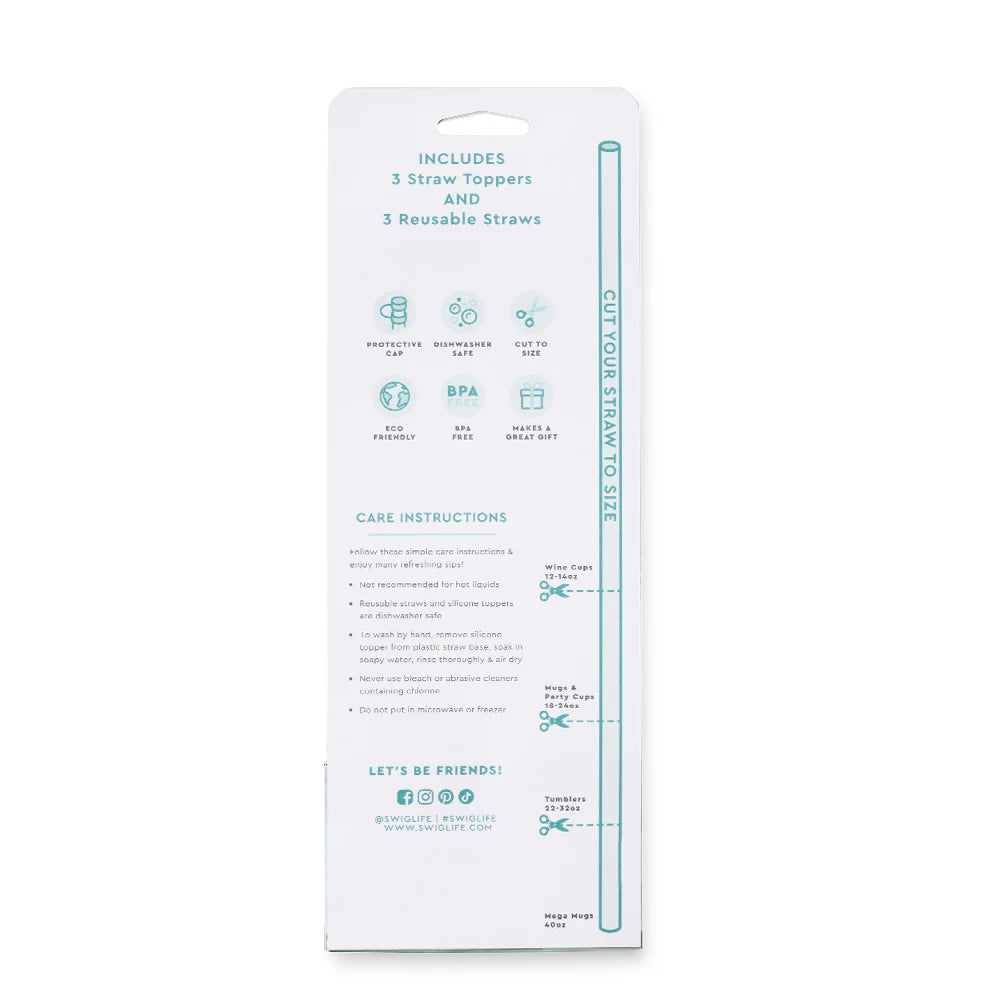 FARM Reusable Straw Toppers