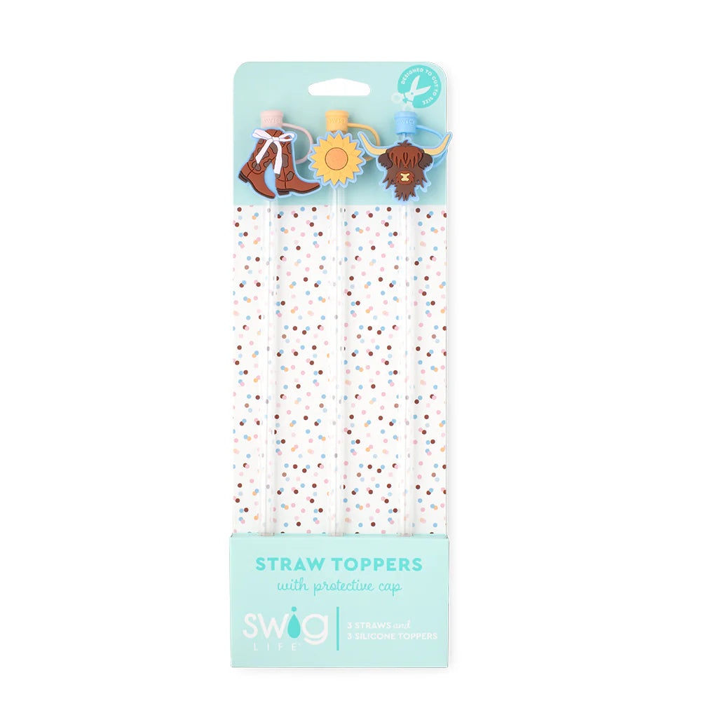 Cowgirl Coquette Straw Toppers