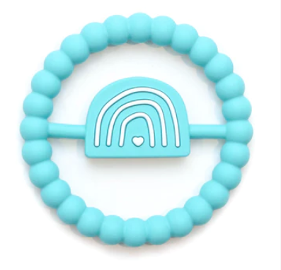 Rainbow Ring Teether: Turquoise ⋒