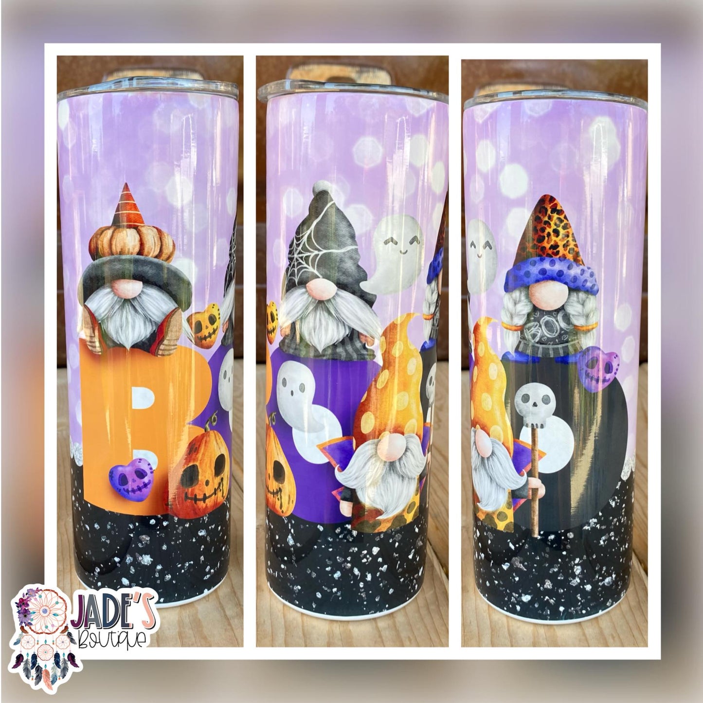 Gnome Boo 20oz Insulated Skinny Tumbler