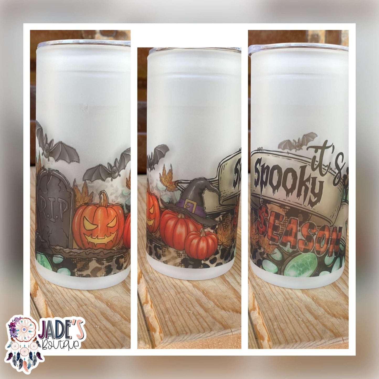 Spooky Season 20oz Skinny Glass Tumbler