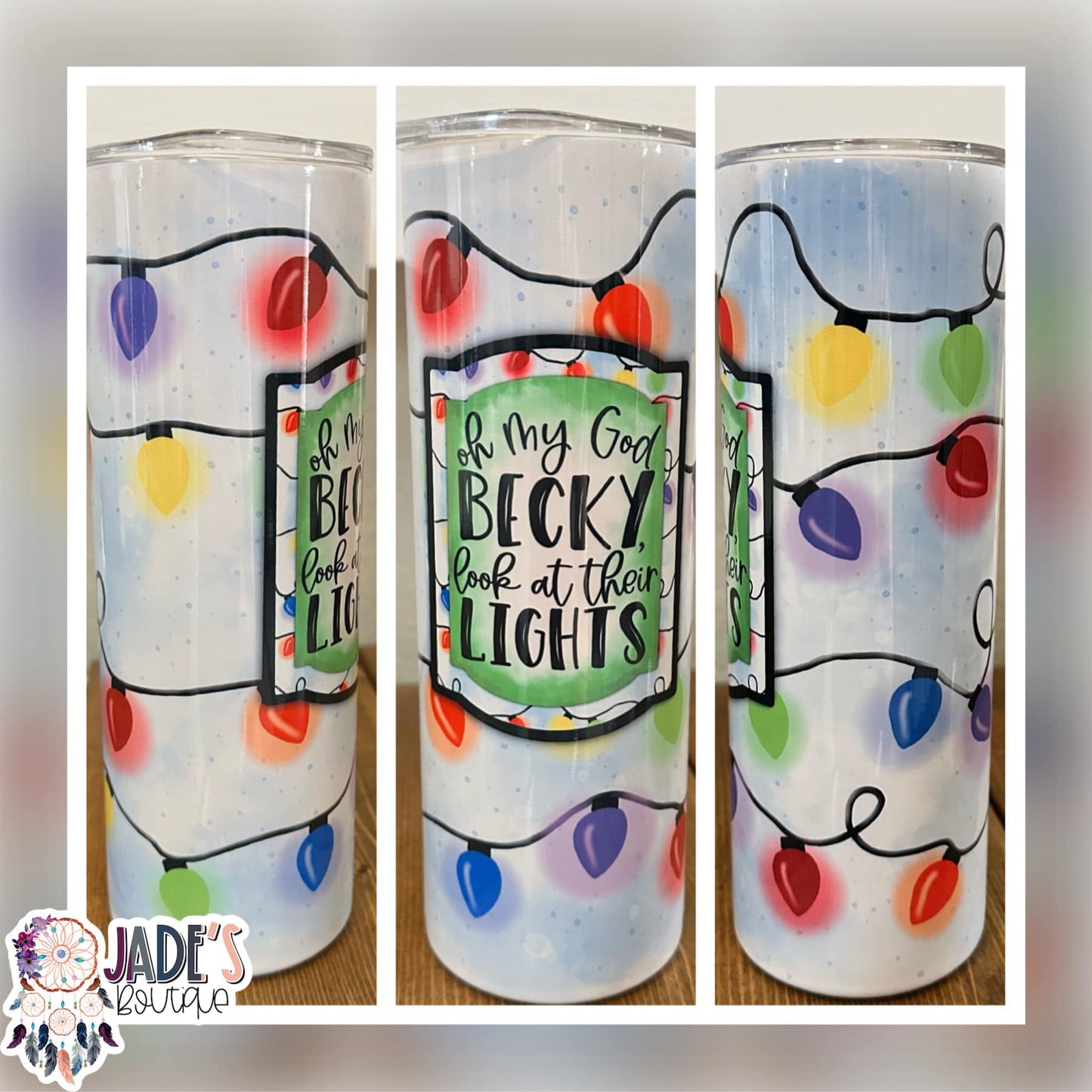 Becky look at their lights 20oz Insulated Skinny Tumbler