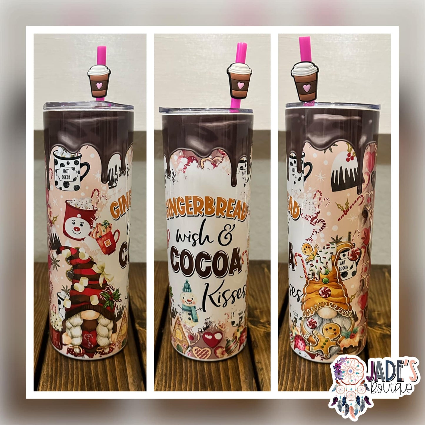 Gingerbread Wish 20oz Insulated Skinny Tumbler