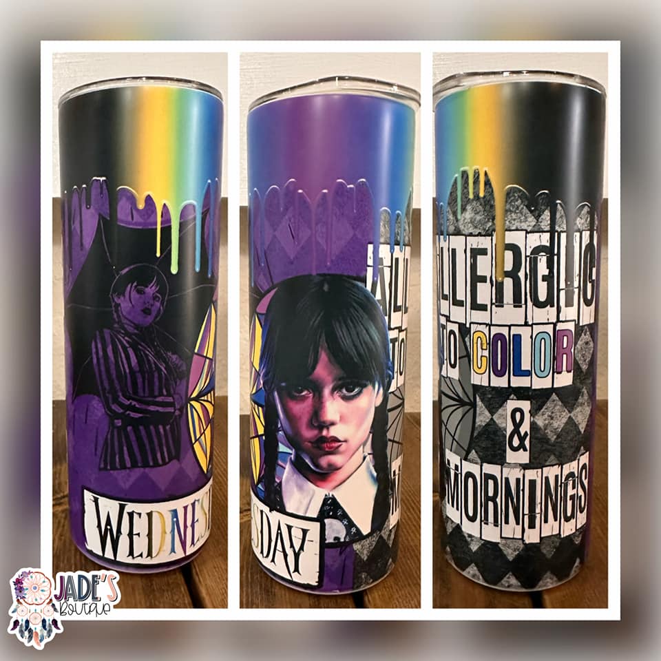 Wednesday 20oz Insulated Matte Skinny Tumbler