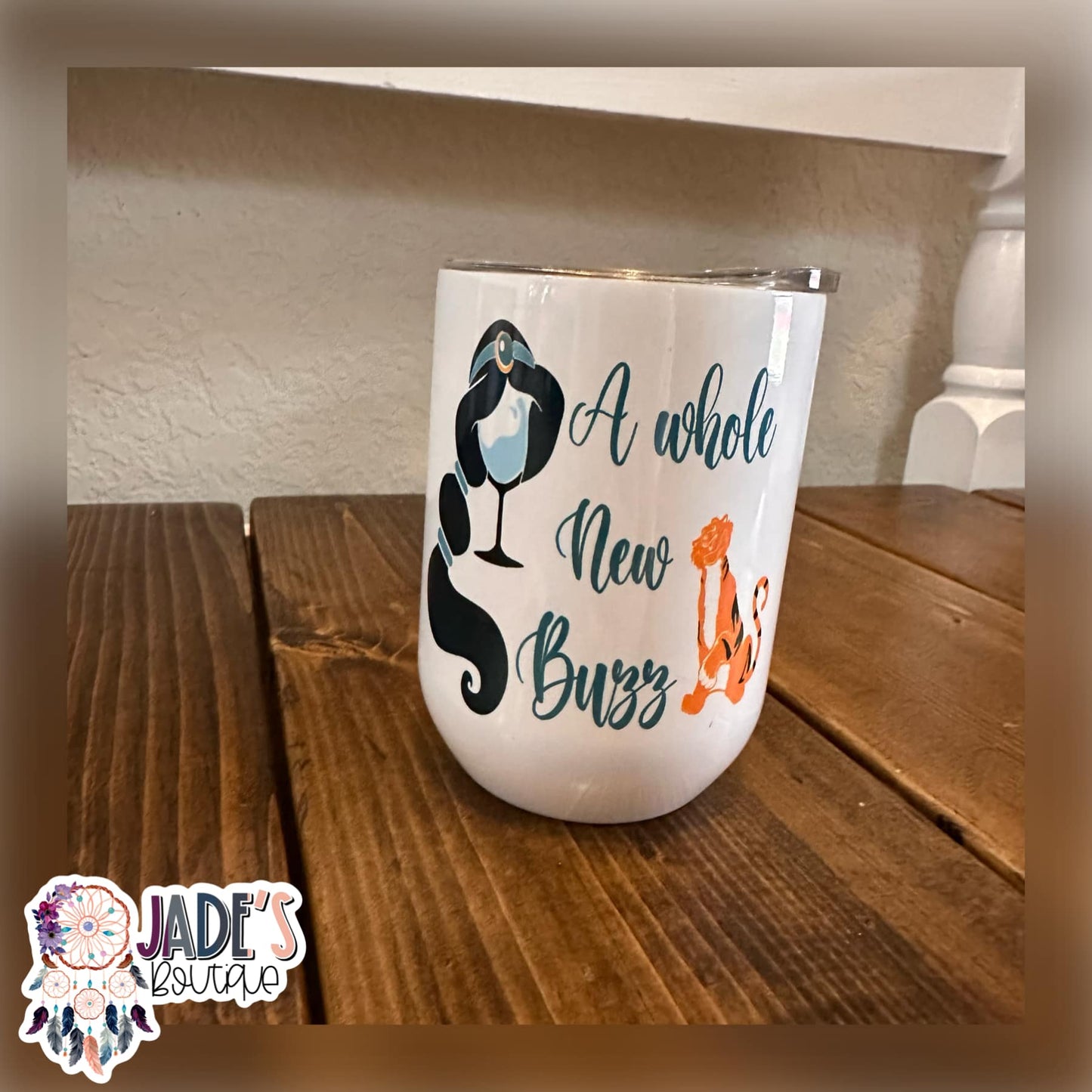 Princess J 12oz Insulated Wine Tumbler