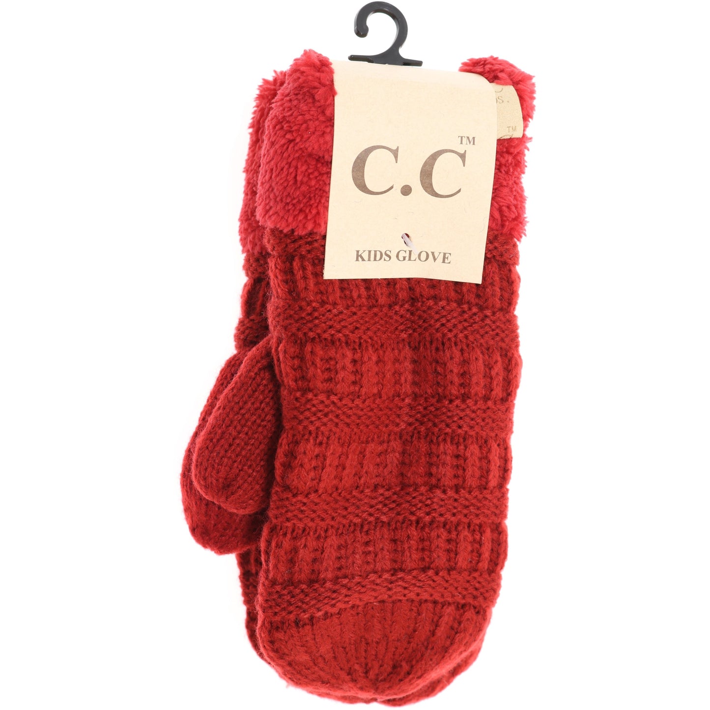 C.C Kids Solid Fuzzy Lined Mittens MT25KIDS