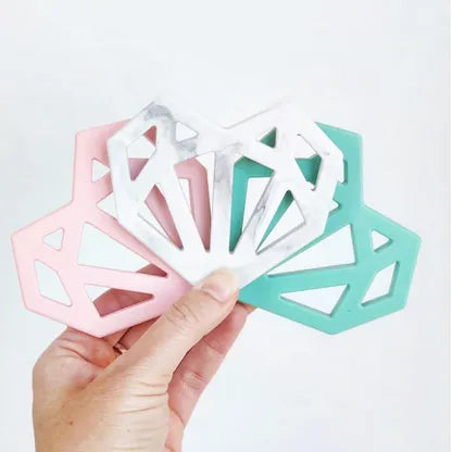 Teal Heart Teether