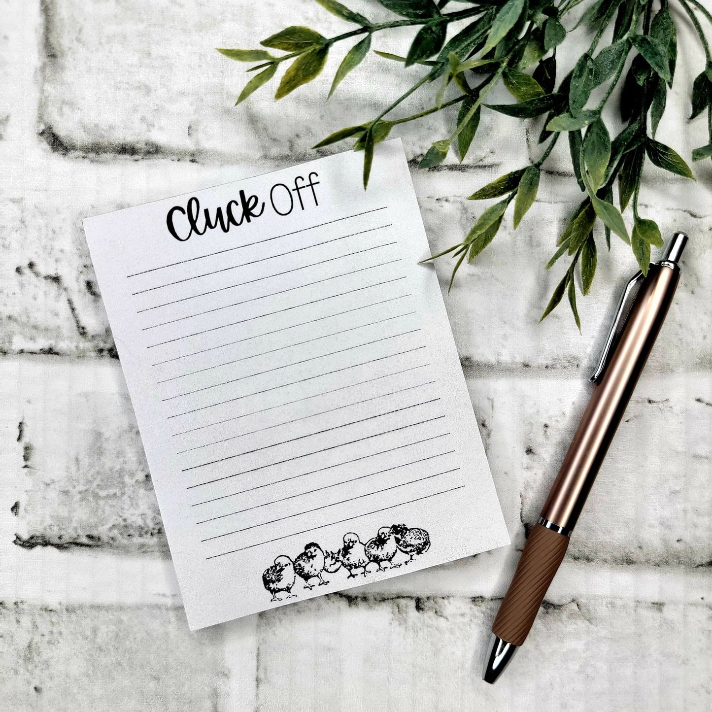 Cluck Off Chicken Chicks Notepad