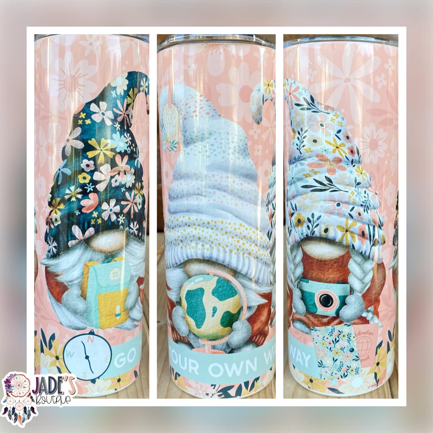 Gnome Go Your Own Way 20oz Insulated Skinny Tumbler