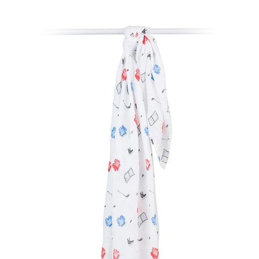 Swaddle Blankets Muslin Cotton - Hockey