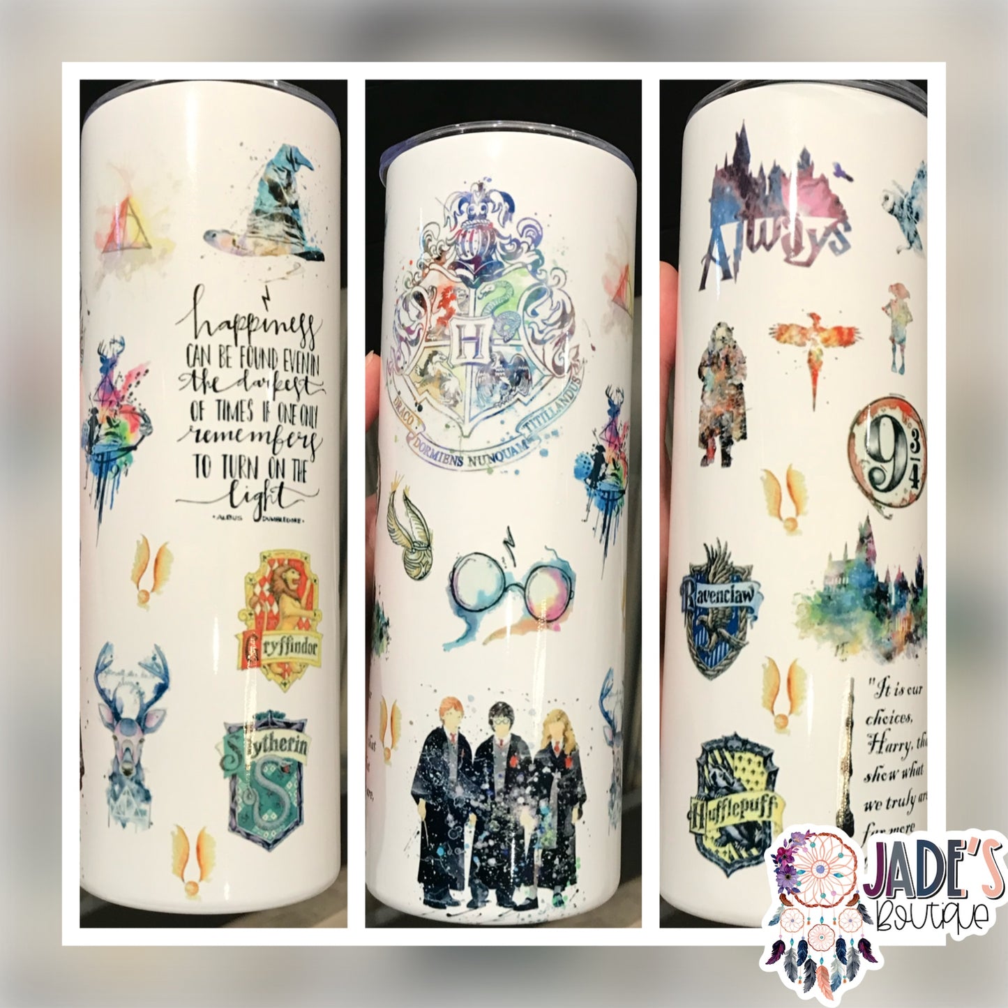 HP Watercolor 20oz Insulated Skinny Tumbler