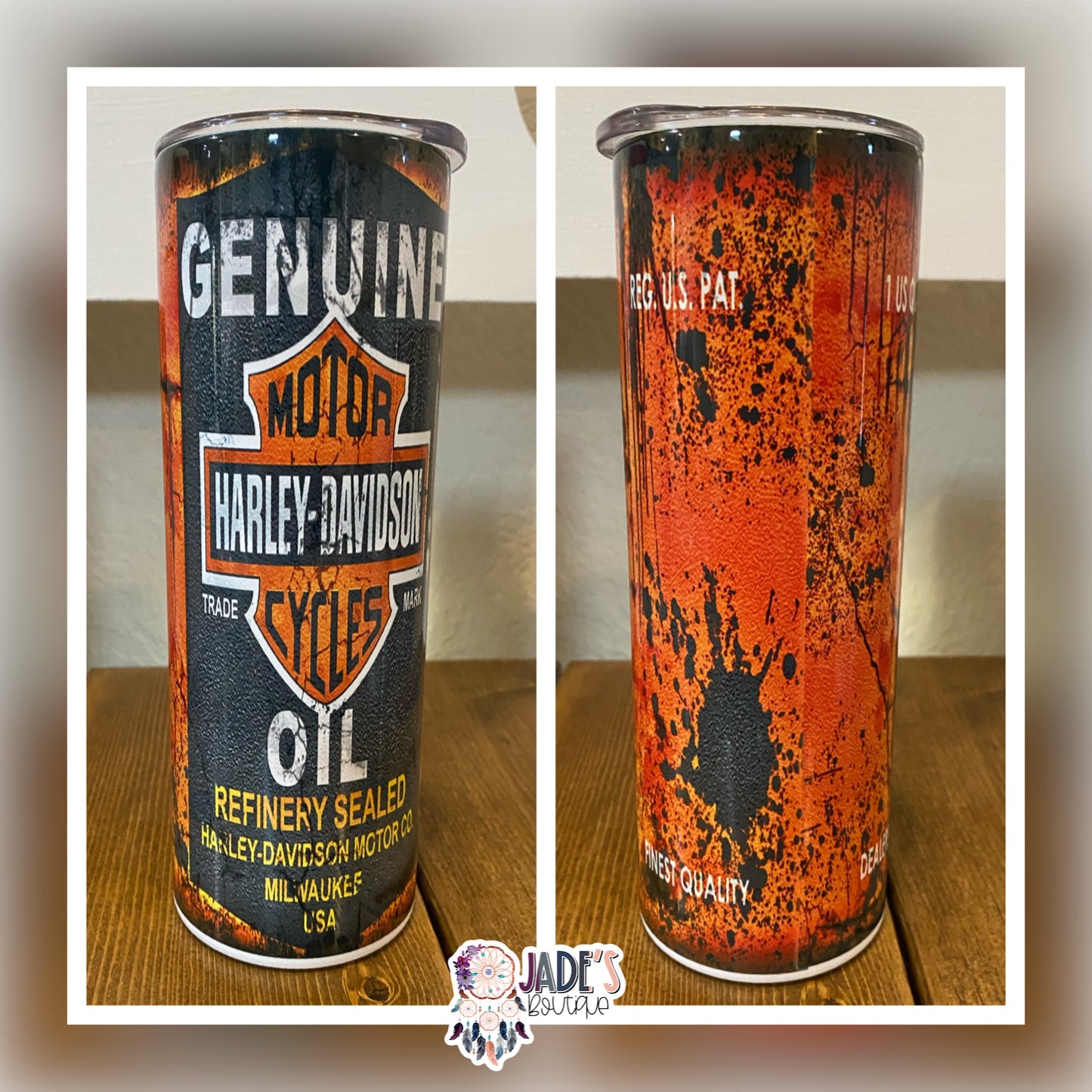 Harley Davidson Oil 20oz Insulated Skinny Tumbler