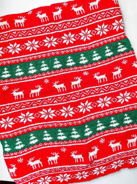 Reversible Christmas Throw Blankets