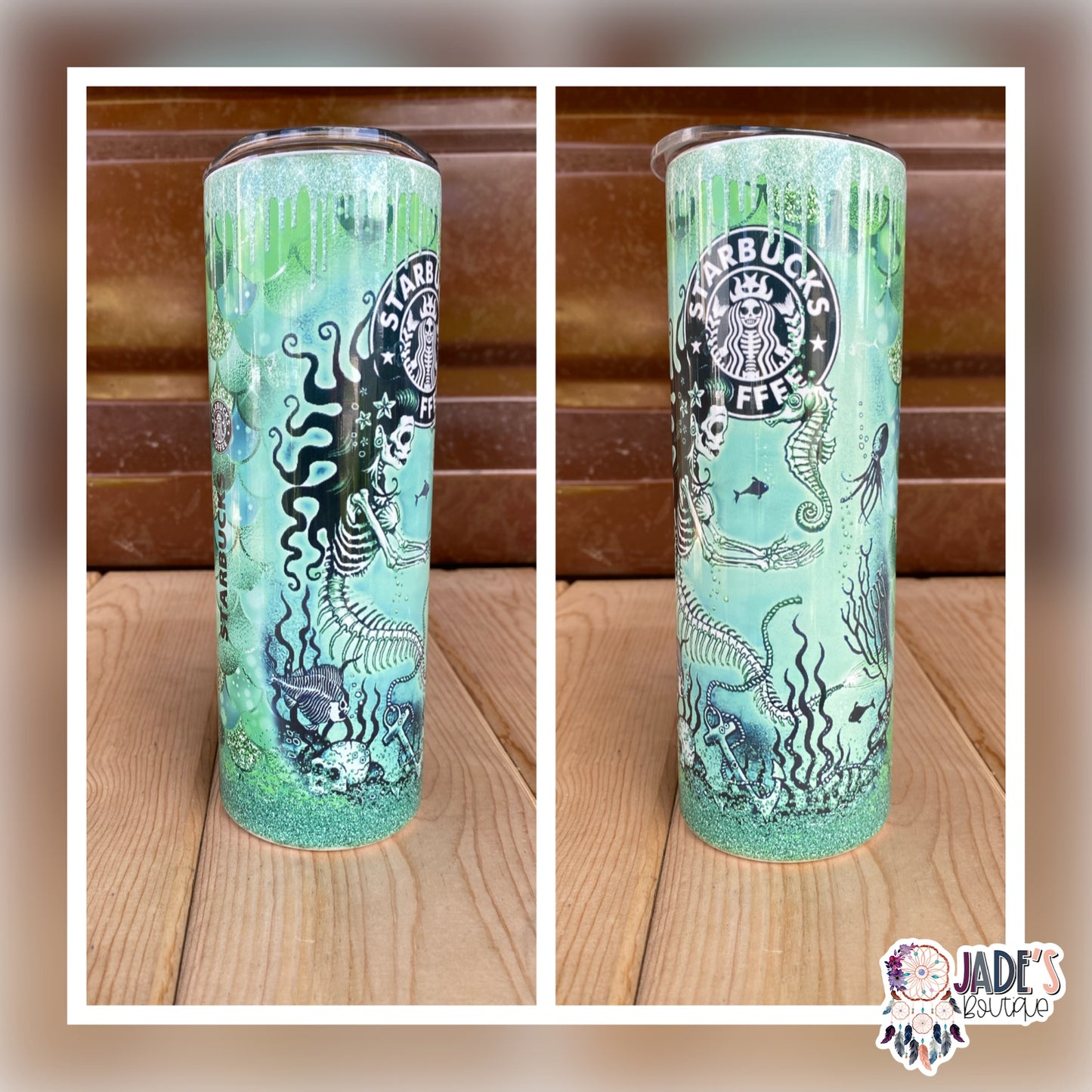 Mermaid 20oz Insulated Shimmer Skinny Tumbler
