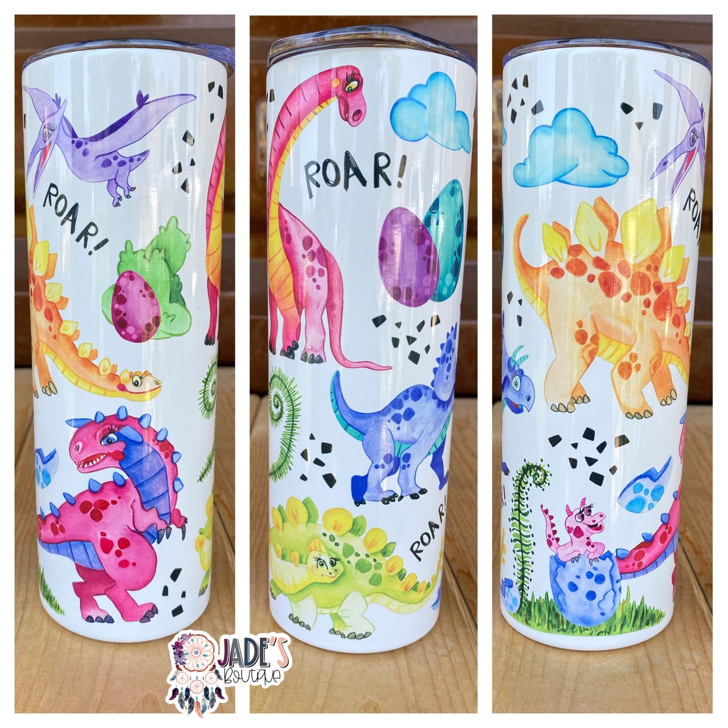 Dinosaur 20oz Insulated Skinny Tumbler