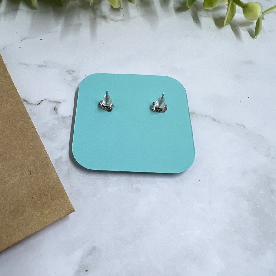 Cute Pig Wood Stud Earrings