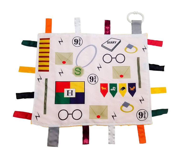Wizard Taggy Comfort Blanket Learning Lovey 14" x 18"