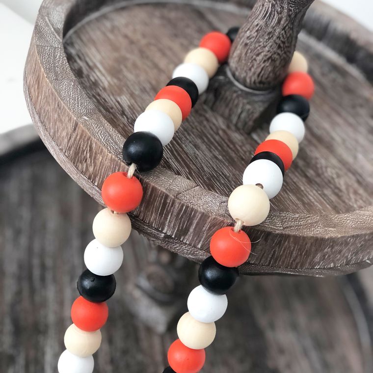 Wood Bead Garlands - Halloween