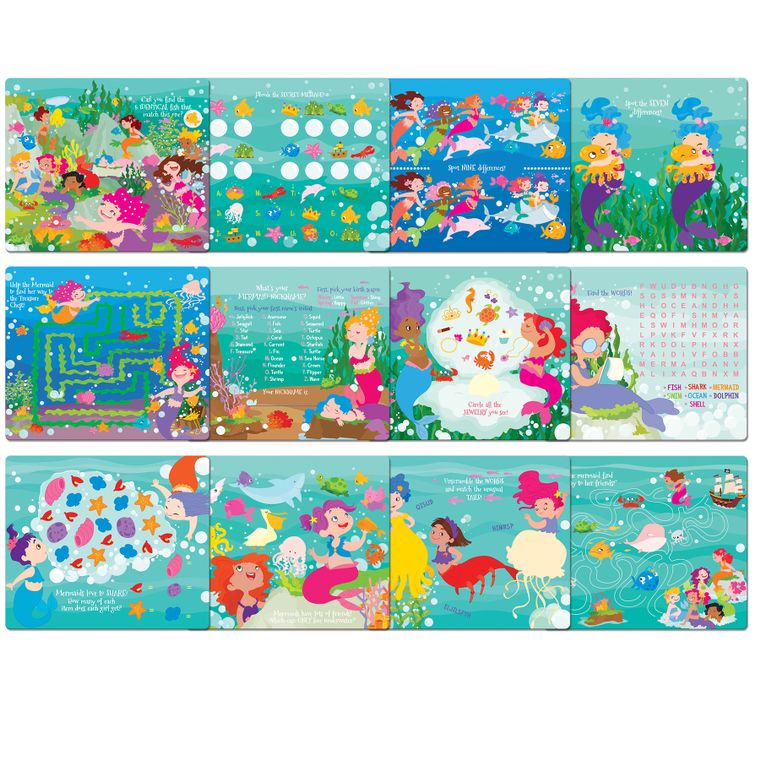Dry Erase Activities To Go- Magical Mermaids