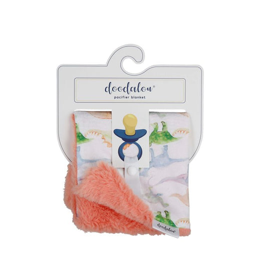 Dinosaurs - Minky and Faux Fur Pacifier Blanket