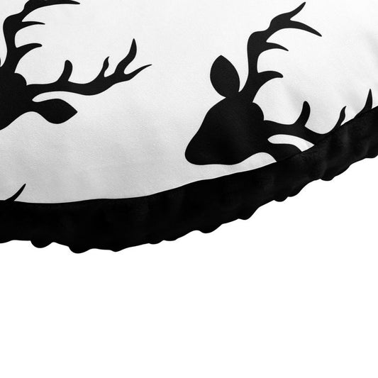 Nursing Pillow Cover Black and White Buck, 100% cotton