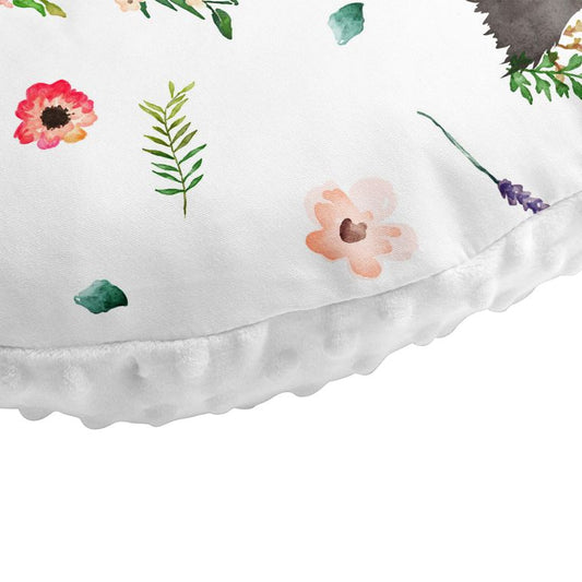 Nursing Pillow Cover, 100% Cotton, Floral deer