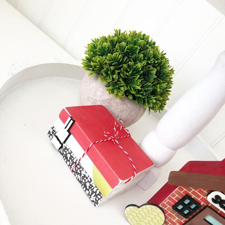 Tray Decor - Stone Pot & Foliage