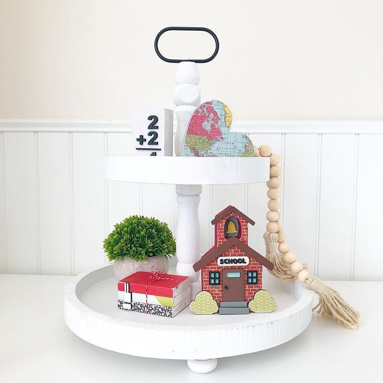 Tray Decor - Stone Pot & Foliage