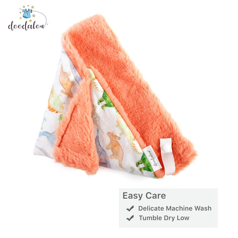 Dinosaurs - Minky and Faux Fur Pacifier Blanket
