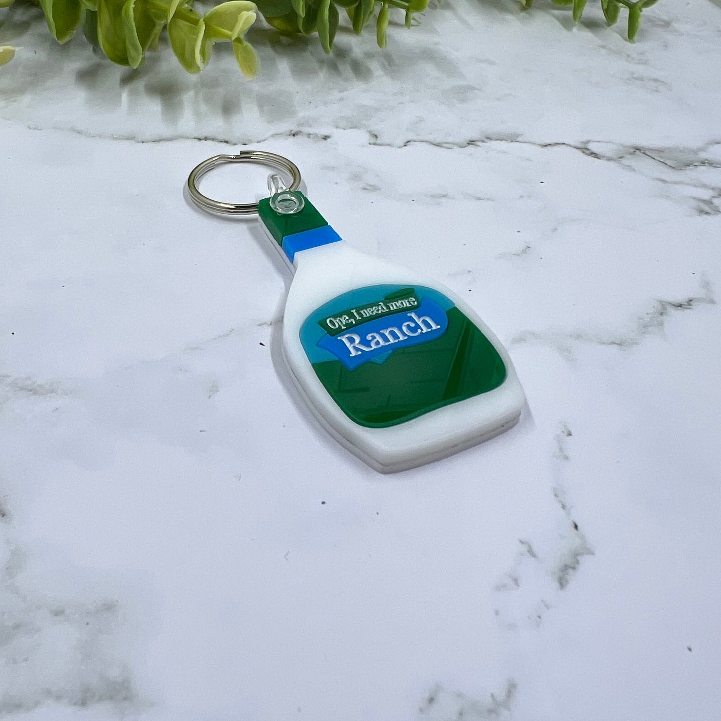 Ranch Bottle Layered & Engraved Acrylic Keychain