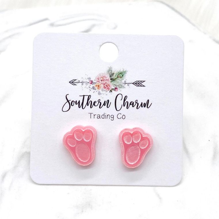 Pastel Bunny Paws Earrings