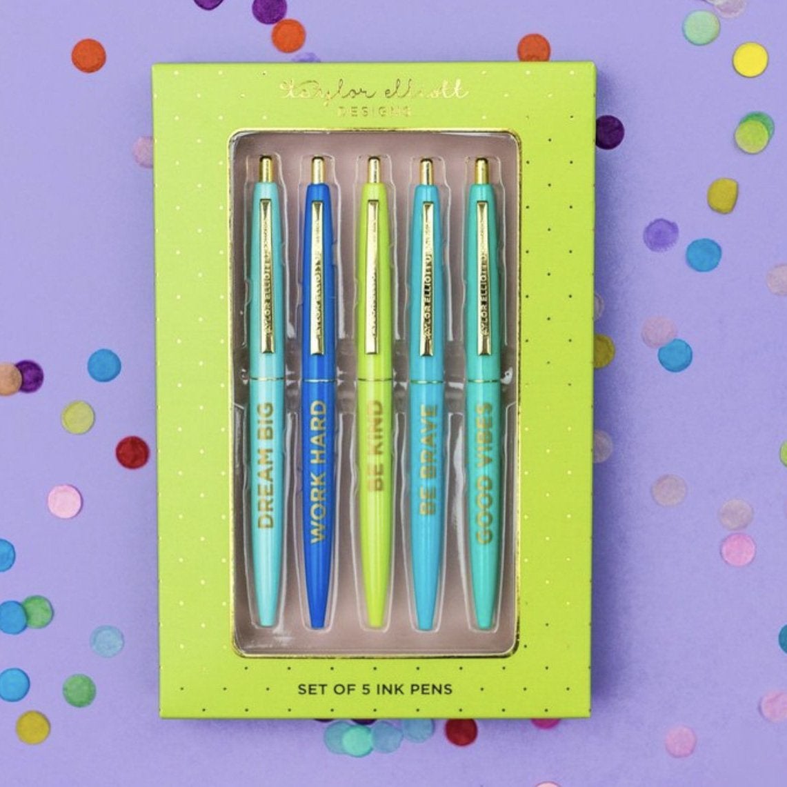 Positive Black Ink Pen Set