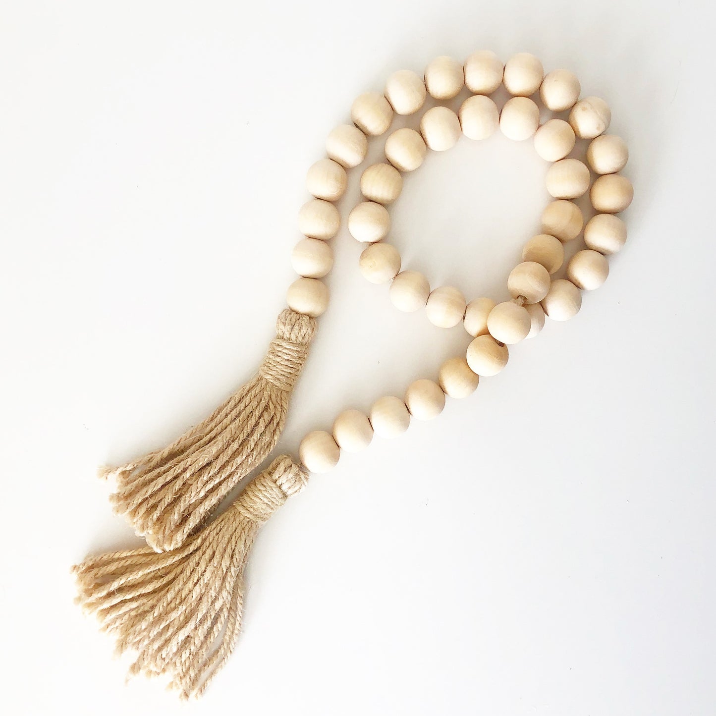 Natural Wood Bead Garlands