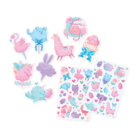 Scented Stickers - Fluffy Cotton Candy