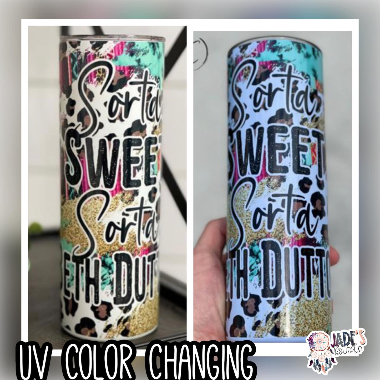 Sorta Sweet 20oz Insulated UV Color Changing Skinny Tumbler