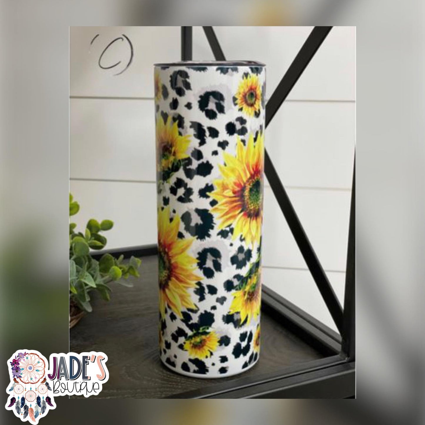 Spotted Sunflower 20oz Insulated Skinny Tumbler
