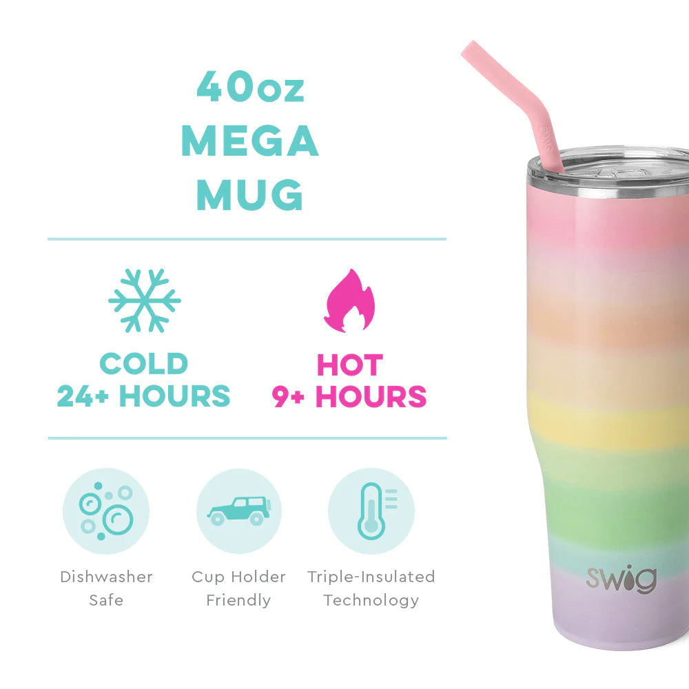 Over The Rainbow Mega Mug (40oz) Insulated