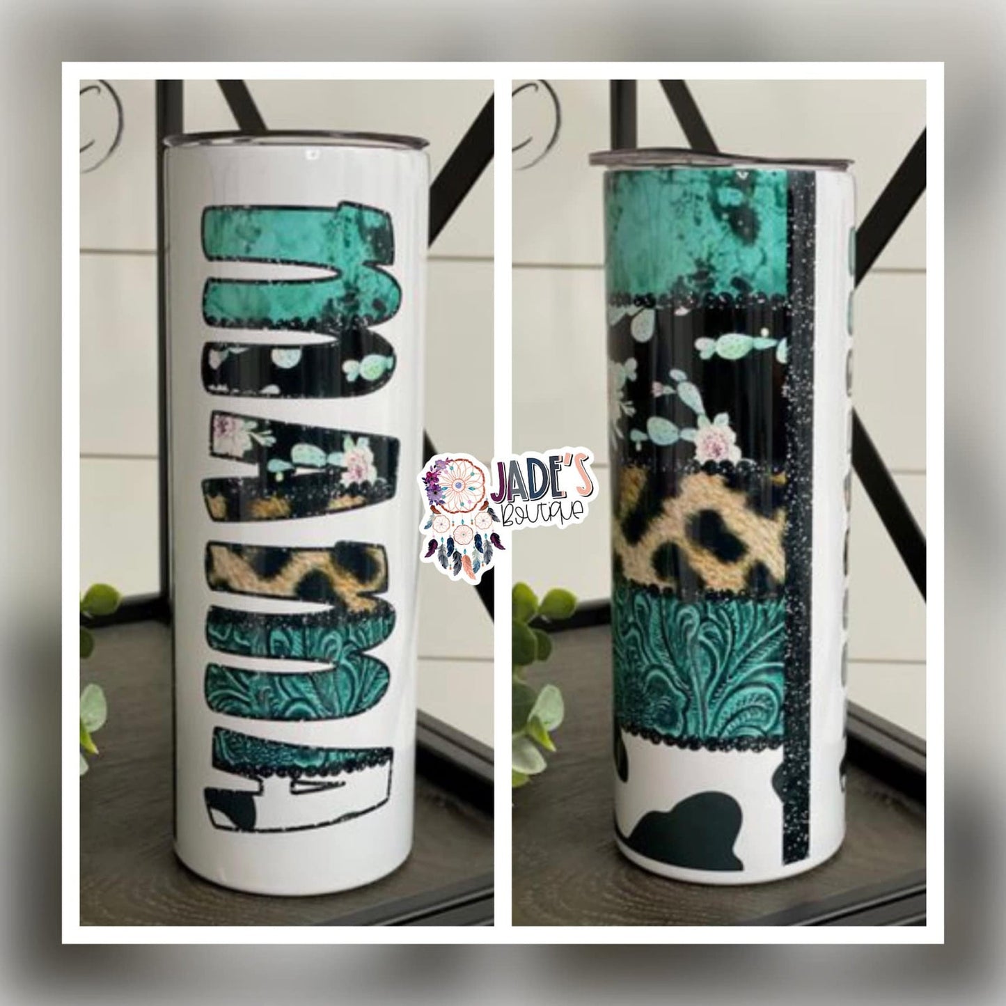 Turquoise Mama 20oz Insulated Skinny Tumbler