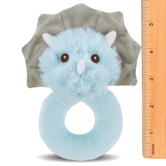 Lil' Tracer Plush Stuffed Animal Dinosaur Soft Ring Rattle