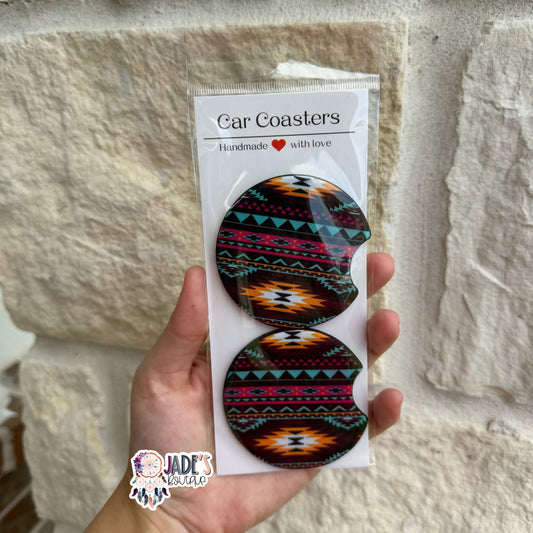 Aztec Car Coasters