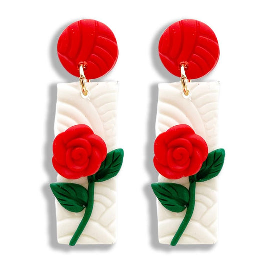 Rose Drop Earring