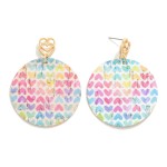 Cork Heart Earrings