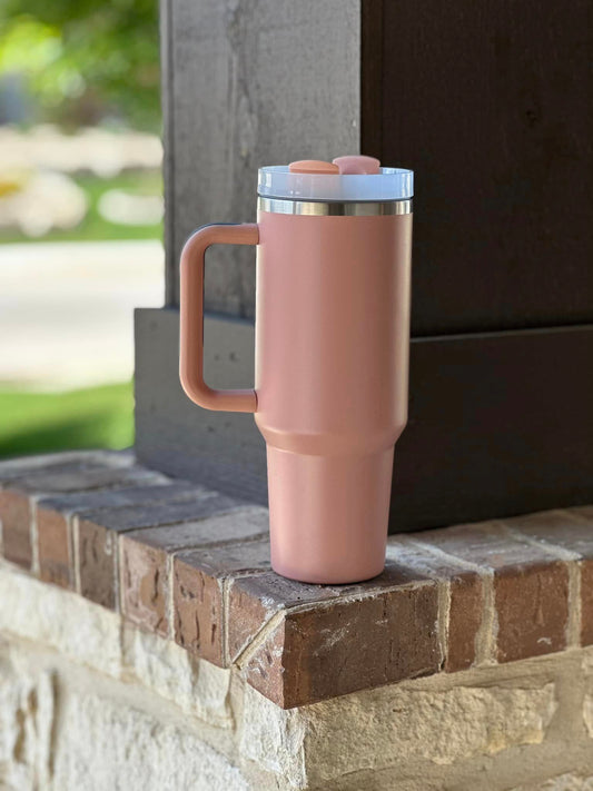 40oz Insulated Tumbler - Blush Pink
