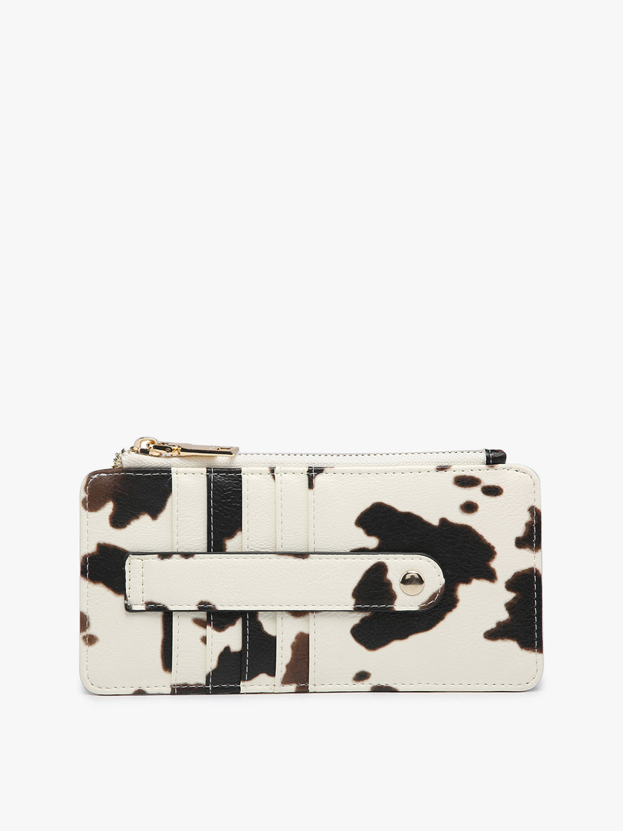 Slim Card Holder Wallet - Cow/Brown