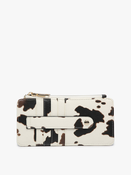 Slim Card Holder Wallet - Cow/Brown