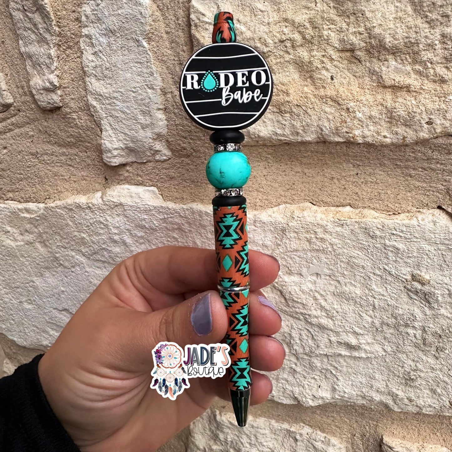 Turquoise Rodeo Babe Pen