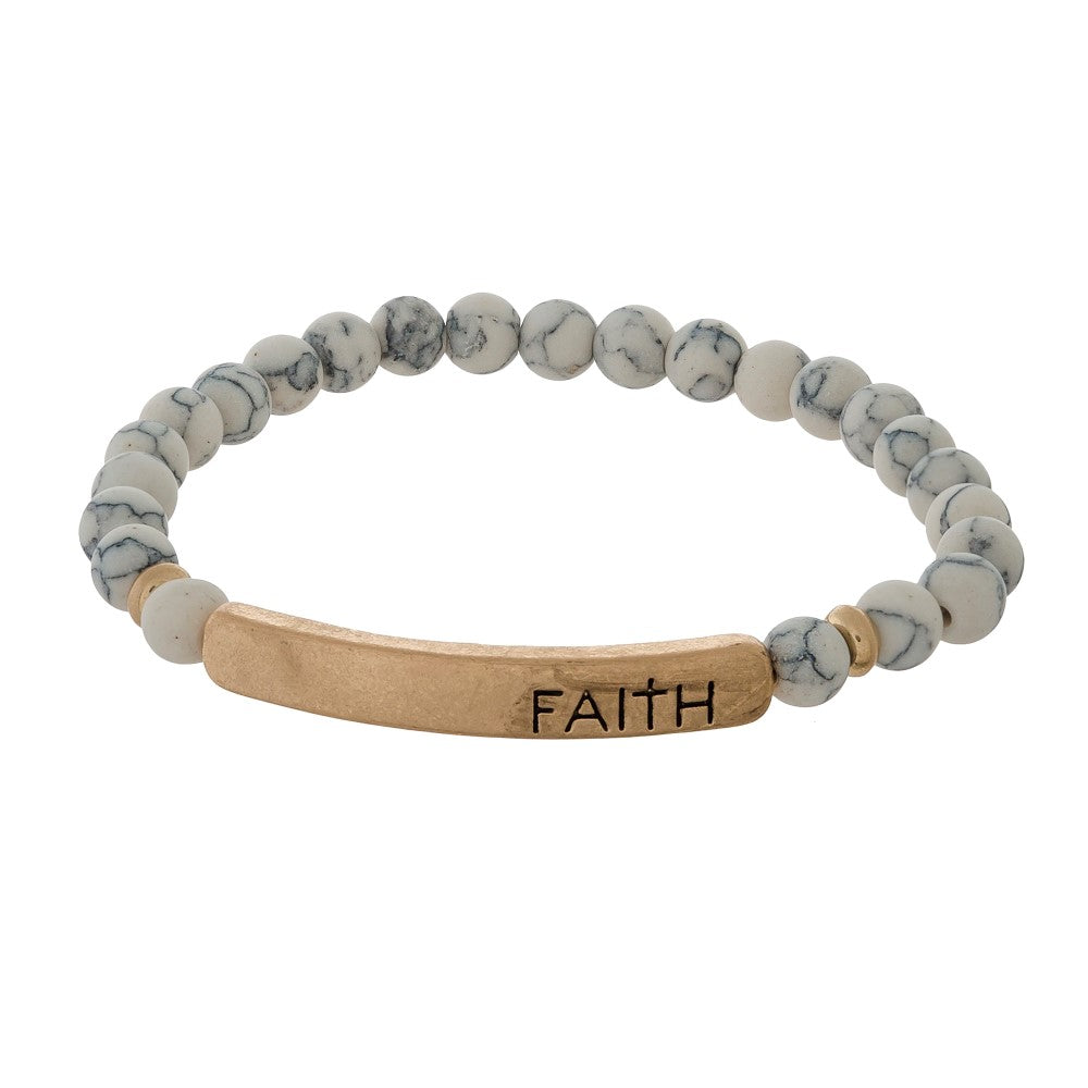 Faith Bracelet - Howlite