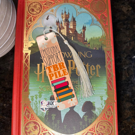 Emotional Support TBR (To Be Read) Pile Bookmark