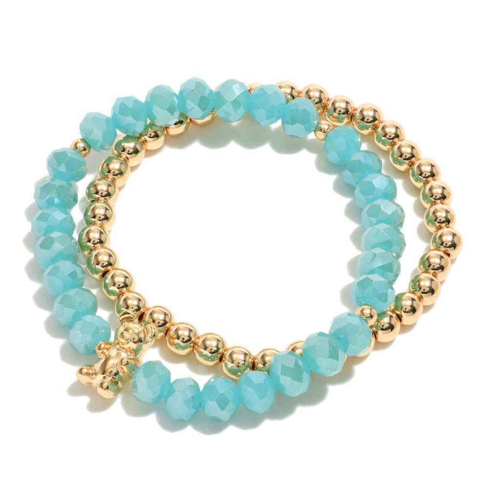 Bear Bracelet Set - Blue